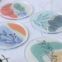 Coasters Set Of Four, Abstract Botanical, thumbnail 8 of 8