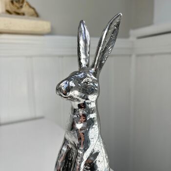 Silver Style Hare Ornament, 4 of 6