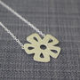 Sterling Silver Watercolour Small Daisy Necklace, thumbnail 3 of 4