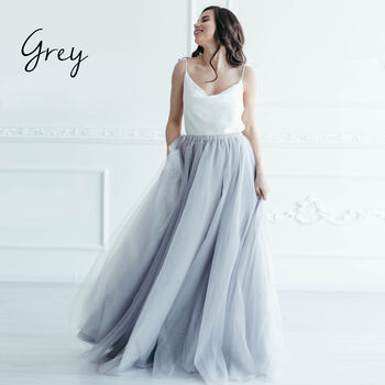 Black Maxi Tulle Skirt For Brides And Bridesmaids, 6 of 12