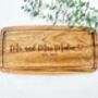 Mr And Mrs Wedding Engraved Chopping Charcuterie Board, thumbnail 1 of 6
