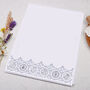 A4 Letter Writing Paper With Blue Rabbit Border, thumbnail 3 of 4