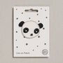 Panda Iron On Patch, thumbnail 1 of 4