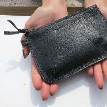 Fair Trade Classic Leather Zip Coin Purse, 5 of 11