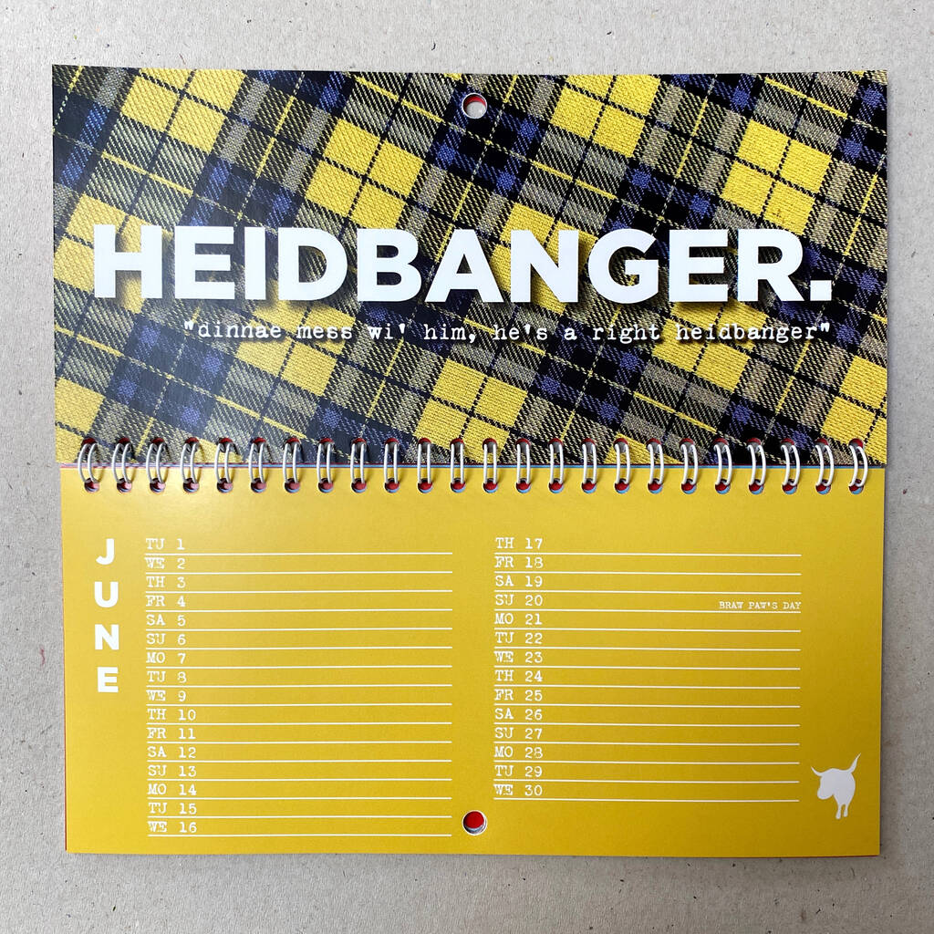 Scottish Insults Calendar 2021 By Hiya Pal By Hiya Pal