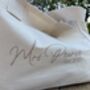 Custom Mrs Italic Font Embroidered Personalised Canvas Tote Bag, thumbnail 2 of 2