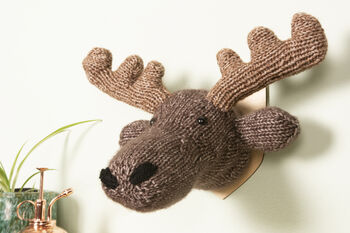 Mini Moose Head Knitting Kit, 9 of 9