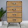 Retro Industrial Wooden Cabinet, thumbnail 1 of 2