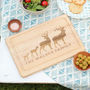 Personalised Stag Chopping Board Family Gift New Home, thumbnail 2 of 5