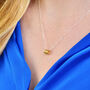 50th Birthday Five Gold Rings Charm Necklace, thumbnail 2 of 7