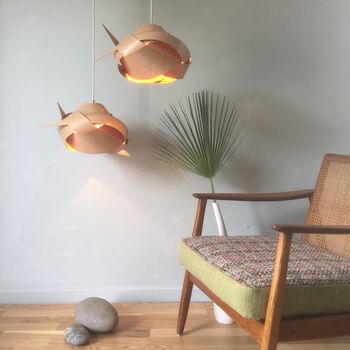 Asymmetric Knot Wooden Lampshade, 12 of 12