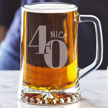 40th Birthday Personalised Beer Tankard, 2 of 2