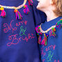 Personalised Pom Pom Trim Christmas Family Jumpers, thumbnail 4 of 6
