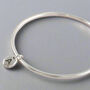 Personalised Solid Silver Pebble Bangle, thumbnail 5 of 10