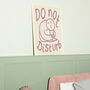 Do Not Disturb Bedroom Doodle Wall Art Print, thumbnail 9 of 12