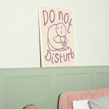 Do Not Disturb Bedroom Doodle Wall Art Print, 9 of 12