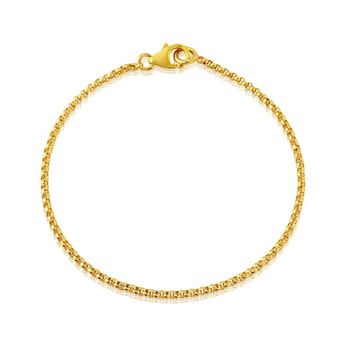 Soho 14ct Gold Fill Bracelet With Personalised Disc, 3 of 6