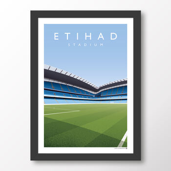 Manchester City Etihad Stadium From The Touchline Poster, 7 of 7