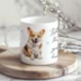 Personalised Corgi Dog Hearts Pet Gift Mug, thumbnail 1 of 2