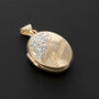 Personalised 9ct Mixed Yellow Gold Oval Mum Locket, thumbnail 6 of 9
