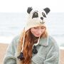 Panda Hand Knitted Woollen Animal Hat, thumbnail 1 of 5