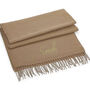 Classic Woven Scarf With Personalised Embroidered Name, thumbnail 6 of 12