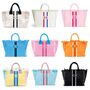 Personalised Annie Stripe Fringe Shoulder Tote Beach Bag, thumbnail 7 of 7