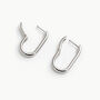 Women's Lightweight Small Oval Hoop Earrings In Sterling Silver, thumbnail 3 of 6