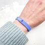 Blue Awareness Ribbon Bracelet Wristband, thumbnail 2 of 9