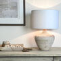 Kapuni White Wash Textured Wood Table Lamp, thumbnail 6 of 8