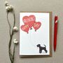 Personalised Schnauzer Happy Valentine's Card, thumbnail 2 of 3