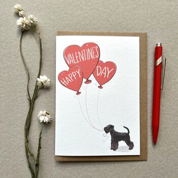 Personalised Schnauzer Happy Valentine's Card, 2 of 3
