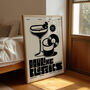 Cocktail Print | Pouring Classics Poster | Retro Mid Century Illustration | Disco And Vinyl Wall Art, thumbnail 5 of 8