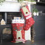 Personalised Embroidered Reindeer Christmas Sack, thumbnail 3 of 4