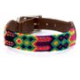Small Green And Pink Artisan Dog Collar, thumbnail 1 of 1