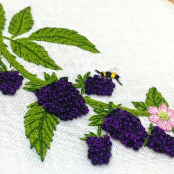 Blackberry Embroidery Kit, 11 of 12