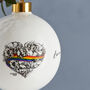 Love Is Love Fine Bone China Bauble, Gay Pride, Lgbt, thumbnail 3 of 5