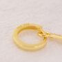 Sterling Silver Lightning Bolt Charm Huggie Hoop Earrings, thumbnail 2 of 11