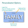 Personalised Family Big Print Sign With Optional Names, thumbnail 3 of 12