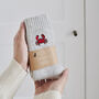 Lobster Wool Socks Embroidered Gift For Coastal Lovers, thumbnail 8 of 12