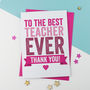 Thank You Teacher Card, thumbnail 2 of 3