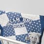 Kids Quilted Blanket Personalised Dream Big,Handmade, thumbnail 3 of 12