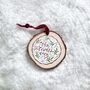 Personalised Hand Painted Family Christmas Bauble, thumbnail 2 of 4