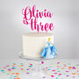 Personalised Acrylic Birthday Age Cake Topper, thumbnail 2 of 5