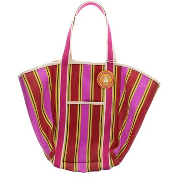 Recycled Woven Tote Bag With Canvas Handles, 3 of 4