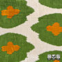 Green And Orange Silk Ikat Velvet Cushion Cover 50x50cm, thumbnail 4 of 5