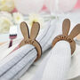 Personalised Easter Bunny Napkin Ring, thumbnail 4 of 5