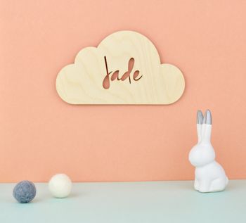 Personalised Cloud Baby Name Sign, 4 of 11