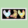 Biscuiteers Hand Iced Hen Large Letterbox Biscuits, thumbnail 1 of 2