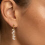 Dangle Earrings With Baguette Stones In 18k Gold, Women's Jewellery, thumbnail 1 of 4